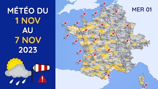 Météo du Mercredi 1er au Mardi 7 Novembre 2023 [upl. by Cyna]