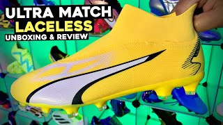 PUMA ULTRA MATCH LACELESS  UNBOXING amp REVIEW [upl. by Tallulah740]