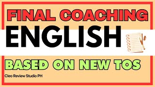 ENGLISH MAJOR SET A PART 4 ULTIMATE FINAL COACHING 150 ITEMS  CLEO REVIEW STUDIO PH [upl. by Scotti]