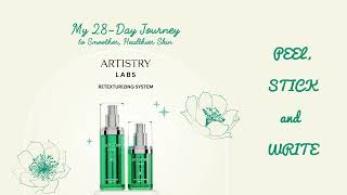 Peel Stick Write with the ARTISTRY 28Day Retexturizing Beauty Planner  ARTISTRY LABS [upl. by Krid]