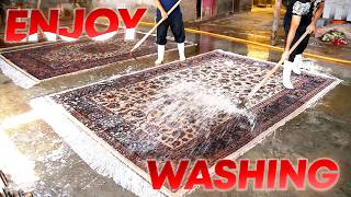 You Wont Believe How These Handmade Carpets Shine After Cleaning [upl. by Lynnell]