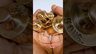 Best Way To clean Brass Metal l diy restoration antiquerestoration vintage [upl. by Nessy]