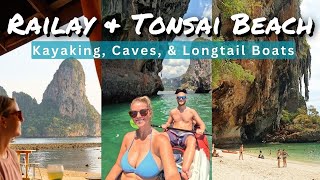 Best Things to Do Railay Beach amp Tonsai Beach  Thailand Travel Vlog [upl. by Madaih]