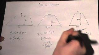 Area of a Trapezium  How to Calculate the Area Easily  Maths Revision Video [upl. by Cumings]