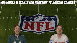 An Eagles amp Giants Fan Reaction to the Saquon Barkley Signing [upl. by Gershom]