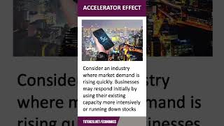 Accelerator Effect  60 Second Economics  A Level amp IB [upl. by Janyte]