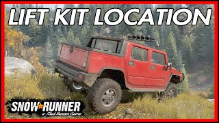 Snowrunner ps4 Hummer H2 High lift kit Upgrade Location [upl. by Carolle]