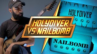 Bare Knuckle Nailbomb vs Holydiver Demo amp Comparison w Solar Guitar  Bridge Pickup Shootout [upl. by Asseneg361]