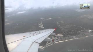 Flying by VIVA AEROBUS Airbus A320 EI EUA Cancun to Mexico DF [upl. by Kelbee]