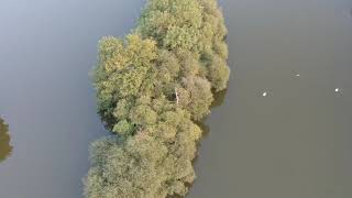 Flying drone over Darenth fishing complex [upl. by Penni402]