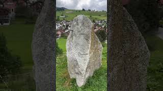 Prehistorische Menhir van Astrix amp Obelix in Falera te Zwitserland rock prehistoric obelix [upl. by Jacky]