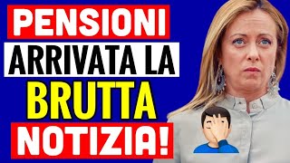 ⚠️ ULTIMORA PENSIONI ARRIVATA LA BRUTTA NOTIZIA 👉🏻 TUTTO RIMANDATO I SINDACATI SONO FURIOSI 💸🤦‍♂️ [upl. by Ardnuasak]