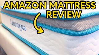 LINENSPA 8 Inch Memory Foam and Innerspring Hybrid Mattress – Bed in a Box – A Quick Review [upl. by Hoskinson488]