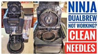 NINJA CFP201 DualBrew Coffee Maker NOT WORKING QUICK FIX CLEAN NEEDLES [upl. by Reinold]