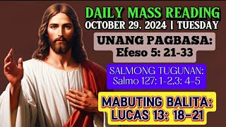 FSMJ  OCTOBER 29 2024  DAILY MASS READING  SALITA NG DIYOS  ANG MABUTING BALITA NG PANGINOON [upl. by Lynnell]