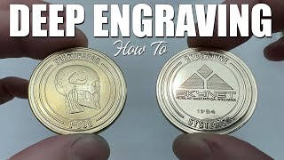 Deep Engraving Metal Coins  Full Instructions amp Fiber Laser Settings [upl. by Acacia]