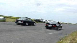 Mercedes W124 320E vs W126 SEC Koenig widebody [upl. by Boony]