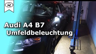 Audi A4 Projekt  Nr 2  Umfeldbeleuchtung Nachrüsten  upgrade Outside mirror lighting [upl. by Ellohcin909]