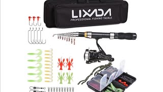 Telescopic Fishing Rod and Reel Combo Full Kit  UNBOXING  LIXADA [upl. by Eidok]