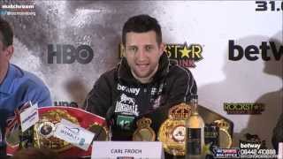 Froch v Groves 2 The Final Press Conference from Wembley [upl. by Jasen]