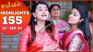 Malli Serial  EP 155 Highlights  30th Sep 2024  Nikitha  Vijay  Saregama TV Shows Tamil [upl. by Eidur]