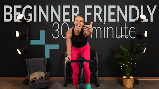 Friendliest Beginner Rhythm Indoor Cycling Class  30 minute [upl. by Nirro335]