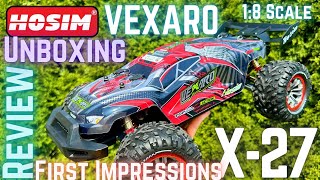 Hosim X27 VEXARO 18 Scale RC Truck RTR Unboxing Review  First Impressions [upl. by Nicolle808]