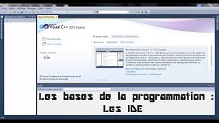 Les bases de la programmation  les IDE [upl. by Yentroc]