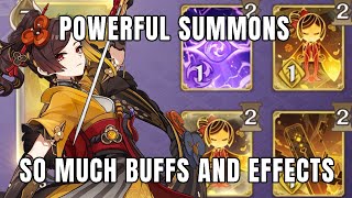 Chioris Summons Can Buff And Do Tons Of Damage  Genshin TCG [upl. by Hnahc]