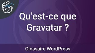 Glossaire  Questce que Gravatar [upl. by Cissie871]