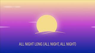 Benjamin Ingrosso  All Night Long All Night 2020 Edit  Lyric Video [upl. by Yednil]