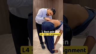 Back pain  sciatica pain  L4  L5  S1 alignment by dr harish grover ytshort feed [upl. by Shewchuk]