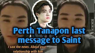 Perth Tanapon give his message to Saint Suppapong FANMADE SUBS by YAOI HOE DONT CRY [upl. by Ttenaej]