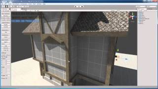 ProBuilder Demo Medieval House Part 2 Texturing [upl. by Ahsikram566]