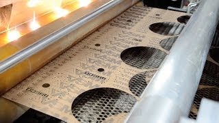 High Speed Laser Cutting of Sanding Discs [upl. by Oicneserc]