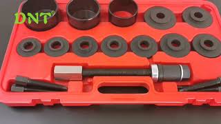 How To UseHow to remove wheel bearing easy by 19pcs FWD wheel bearing tool kit [upl. by Charmine884]