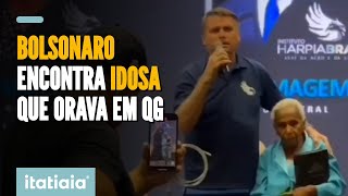 BOLSONARO POSTA VÍDEO COM DONA ILDA IDOSA QUE ORAVA NO QG DO EXÉRCITO [upl. by Dyl]