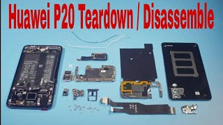 Huawei P20 Disassemble  Touch Display Battery Teardown Fingerprint Backcover Huawei P20 [upl. by Imoin483]