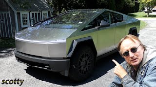 I Finally Got a Tesla Cybertruck and It Scares the Crap Out of Me [upl. by Weissman81]