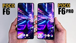 POCO F6 vs POCO F6 Pro  Ultimate Smartphone Comparison  Which to Buy [upl. by Ailama]