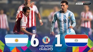 Argentina 6 x 1 Paraguay ● 2015 Copa América Semifinal Extended Goals amp Highlights HD [upl. by Aikal715]