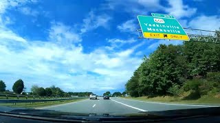 Highway US 421 ★ Driving Through Yadkin County North Carolina [upl. by Enitsenrae]