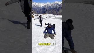 Auli Uttarakhand Snowfall time  Auli places to visit  Auli tourist places snowtrekking travel [upl. by Clyve]