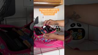 PACKING MY PRESCHOOLERS BACKPACK T1D DIABETIC [upl. by Onig]