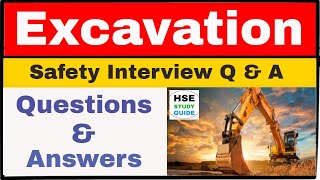 Excavation Safety interview questions amp answers in hindi  Excavation interview questions amp answers [upl. by Trilly]