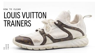 How to Clean Louis Vuitton Trainers with RESHOEVN8R [upl. by Favata]