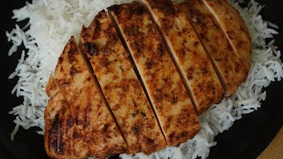 Easy Grilled Chicken Breast Recipe at home using a Grill Pan l Cast Iron Cooking [upl. by Nekial]