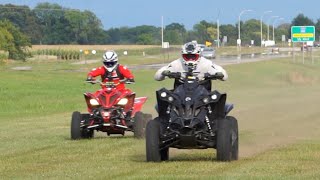 Raptor 700 and Renegade 1000 Ditch Riding [upl. by Nyvets732]