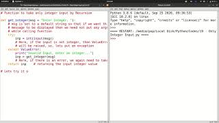 How to take only Integer Input in Python [upl. by Roby]