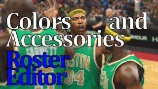 NBA 2K13 Tutorial  Editing the Jerseys Tab [upl. by Gayla]